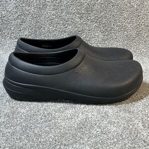 Crocs Clogs Dual Comfort Neria Clog Men’s Size 13 Nurse Shoes Black Non-Slip